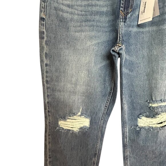 Dear John Anthropology Jodi Straight High Rise Distressed Jeans size 30 - Picture 4 of 8